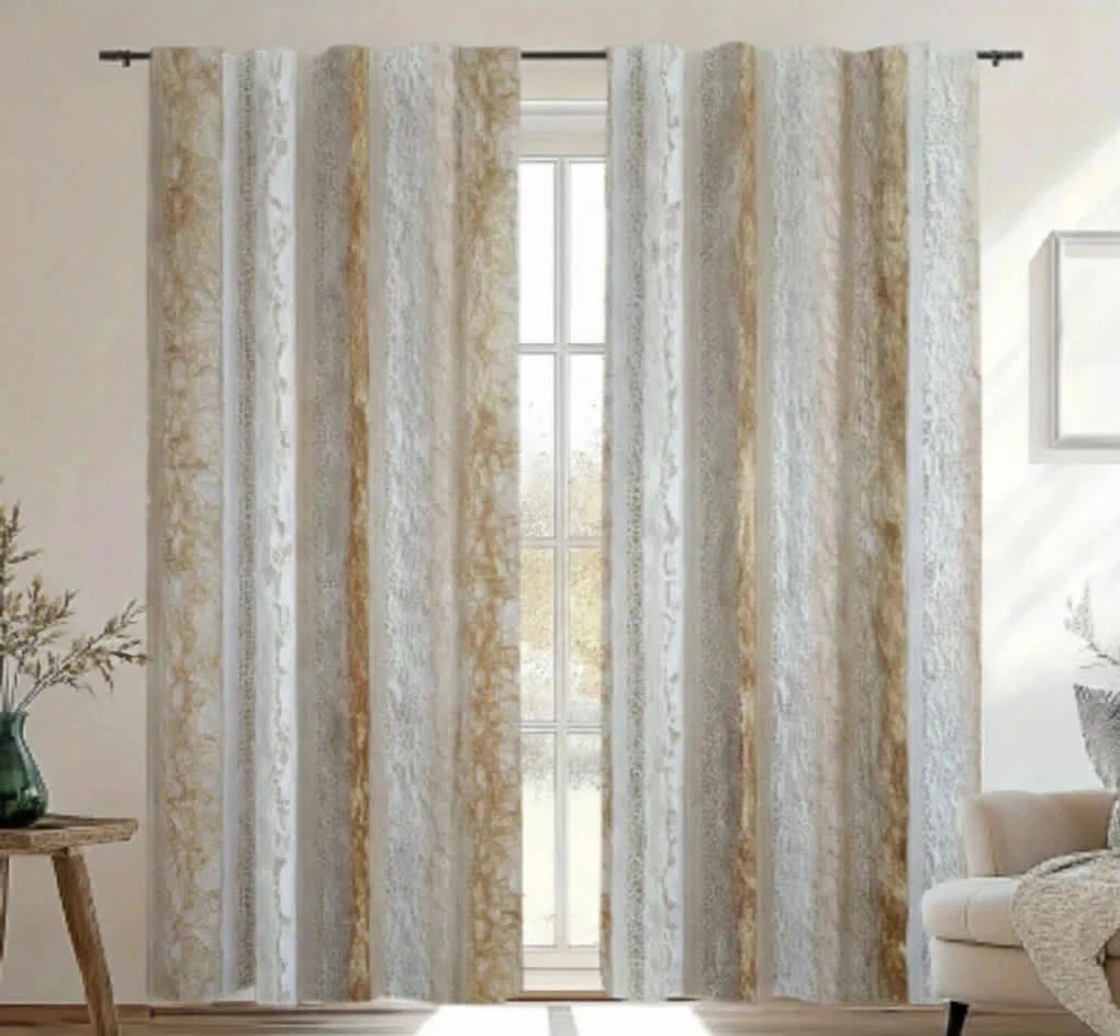 Rideaux 2 panneaux pour salon ou chambre à coucher 104cmX 210cm